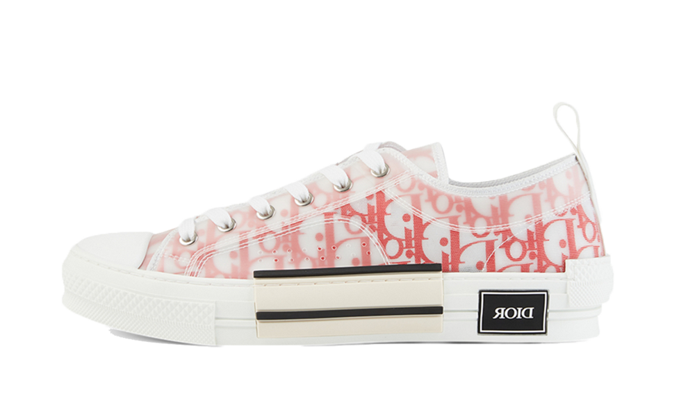 Dior B23 High-Top White and Red Dior Oblique Canvas