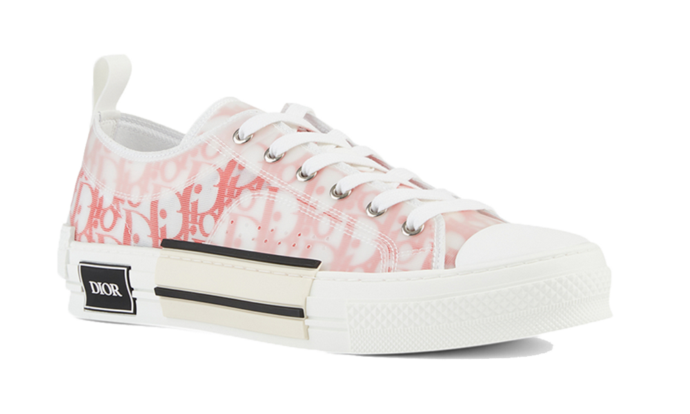 Dior B23 High-Top White and Red Dior Oblique Canvas