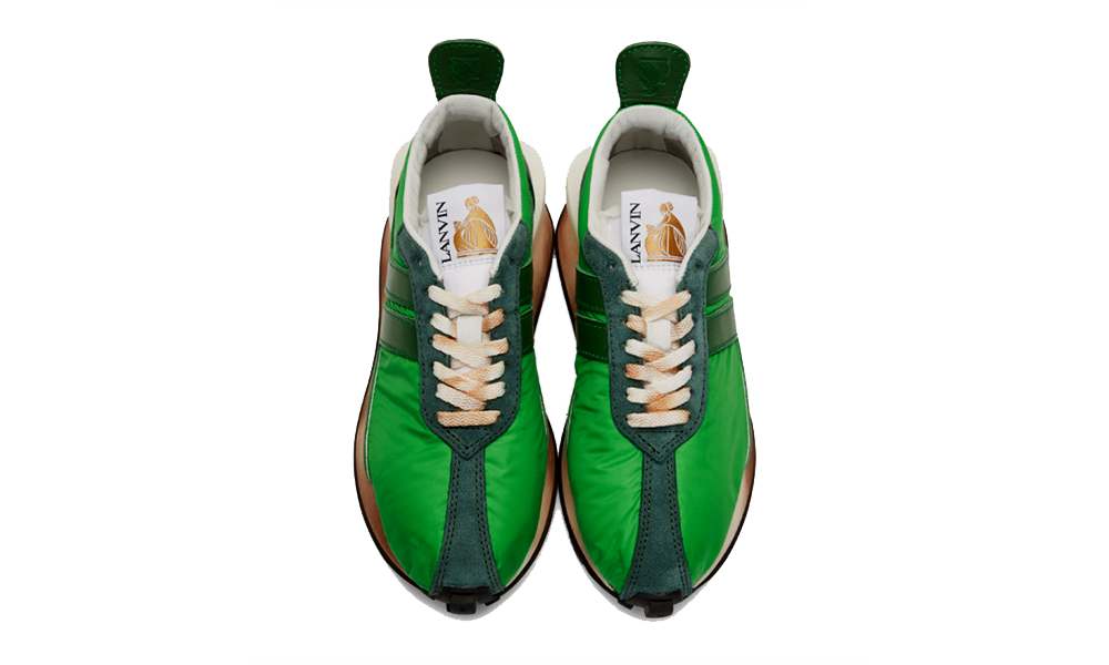 Lanvin Running Sneakers Nylon Forest Green 