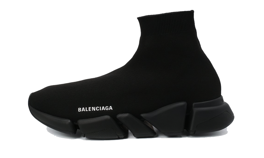 Balenciaga Speed 2.0 in Black Recycled knit