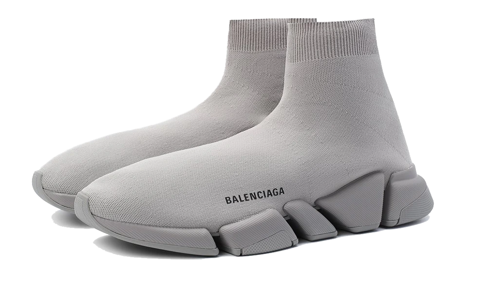 Balenciaga Speed 2.0 in gray recycled knit