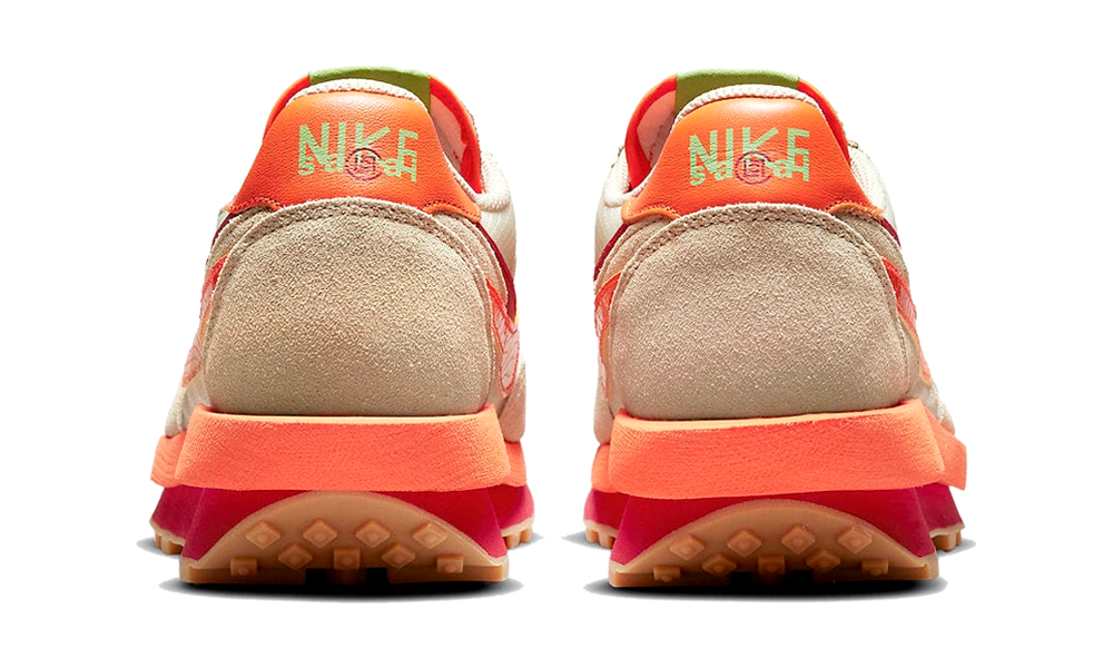 Nike LD Waffle Sacai Clot Net Orange Blaze